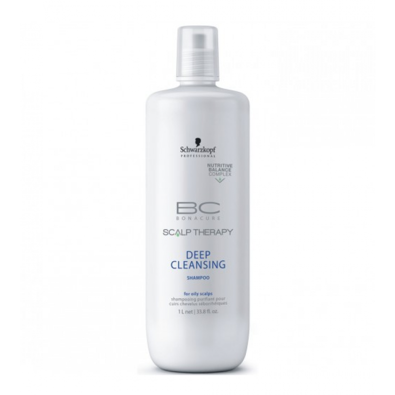 Шампунь для глубокого очищения-Schwarzkopf ВС Bonacure Scalp Therapy Deep Cleansing Shampoo 1000ml